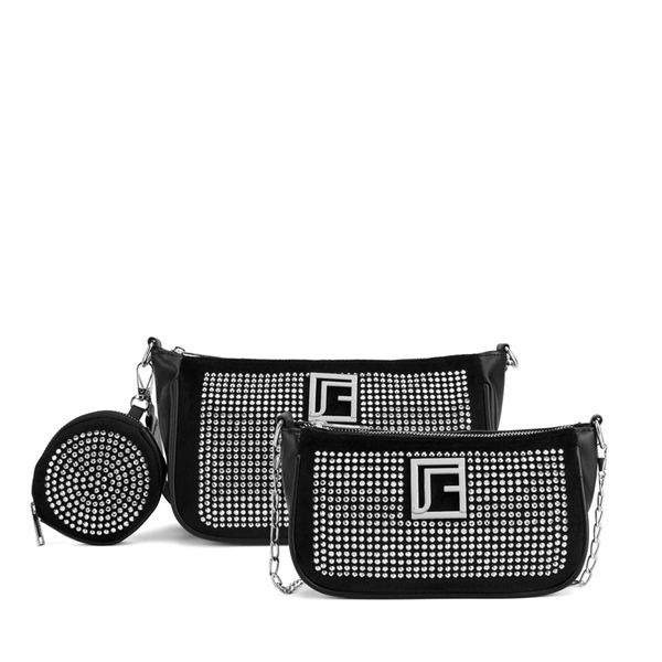 Jenny Fairy Дамска чанта Jenny Fairy JFR-L-026-06 Черен