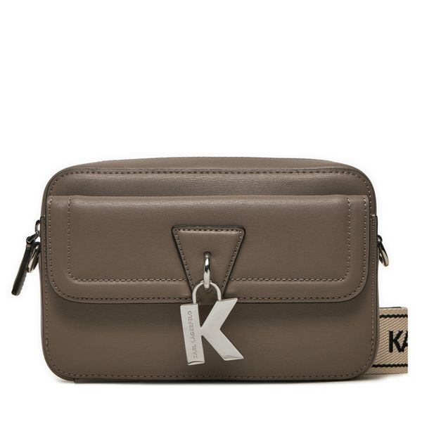 KARL LAGERFELD Дамска чанта KARL LAGERFELD A1W30406 Сив