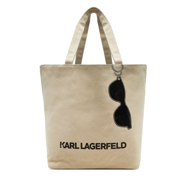 KARL LAGERFELD Дамска чанта KARL LAGERFELD A1W50020 Бежов