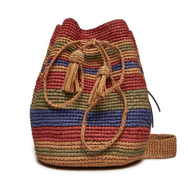 Manebi Дамска чанта Manebi Beach Bucket V 9.0 AE Кафяв