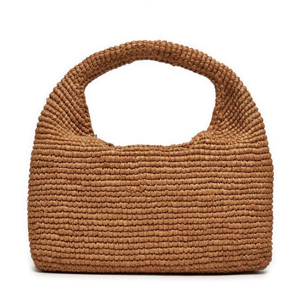 Manebi Дамска чанта Manebi Halfmoon Bag V 2.2 DH Кафяв