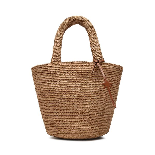 Manebi Дамска чанта Manebi Summer Bag Medium V 2.2 AN Кафяв