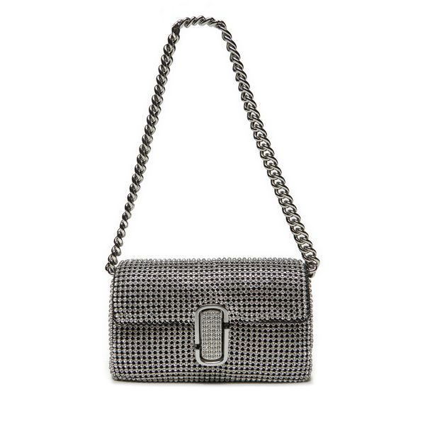 Marc Jacobs Дамска чанта Marc Jacobs The Rhinestone J Marc Mini Shoulder Bag H912M06RE22 Сребрист