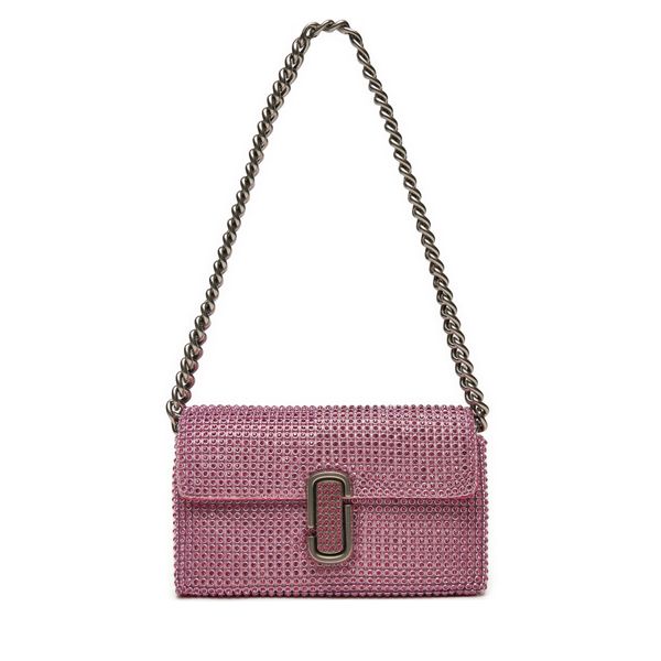 Marc Jacobs Дамска чанта Marc Jacobs The Rhinestone J Marc Mini Shoulder Bag H912M06RE22 Сребрист
