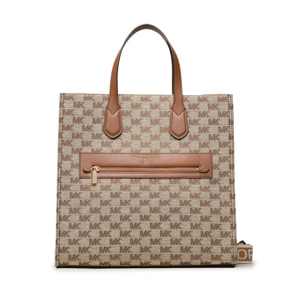 MICHAEL Michael Kors Дамска чанта MICHAEL Michael Kors Kempner 30S3G4KT3J Beige/Ebony