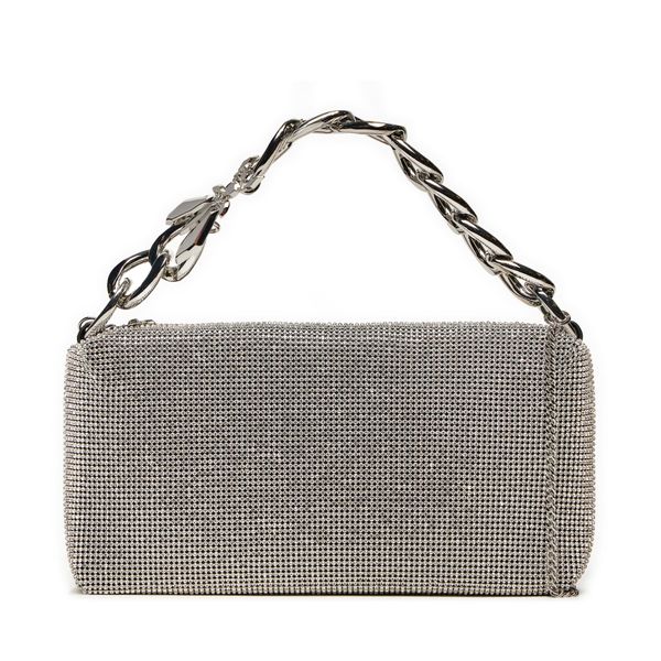 Patrizia Pepe Дамска чанта Patrizia Pepe 2B0116/M017-S652 Сребрист