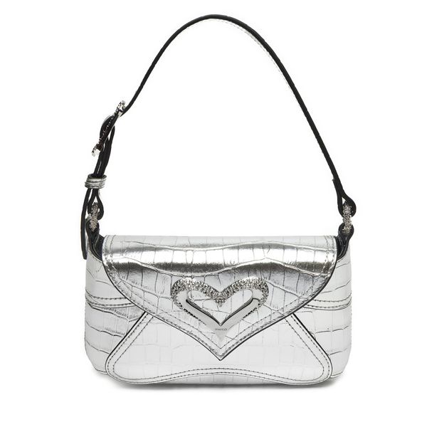 PINKO Дамска чанта PINKO 520 Shoulder Baby Fl AI 24-25 PLTT 103764 A1W5 Сребрист