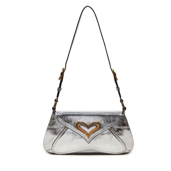 Pinko Дамска чанта Pinko 520 Shoulder Cllassic Fl AI 24-25 PLTT 103763 A1VB Сребрист