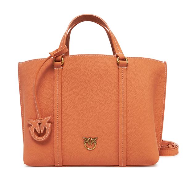 PINKO Дамска чанта PINKO Carrie Shopper Classic AI 24-25 PLTT 102833 Оранжев