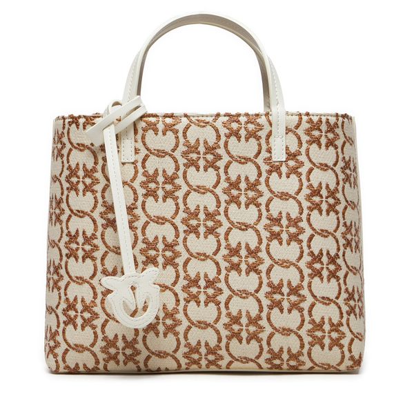 Pinko Дамска чанта Pinko Carrie Shopper Classic PE 24 PLTT 102833 A1KU Бежов