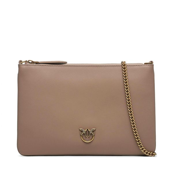 Pinko Дамска чанта Pinko Flat Classic AI 23-24 PCPL 100455 A0F1 Кафяв