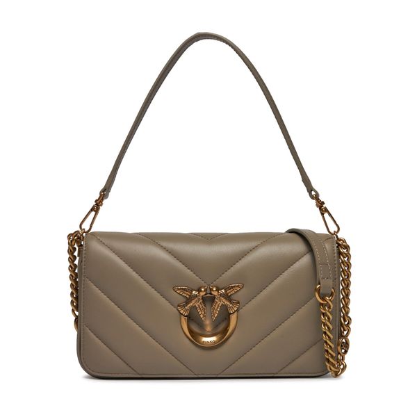 Pinko Дамска чанта Pinko Love Click Baguette Mini AI 23-24 PLTT 100068 A136 Beige I68Q