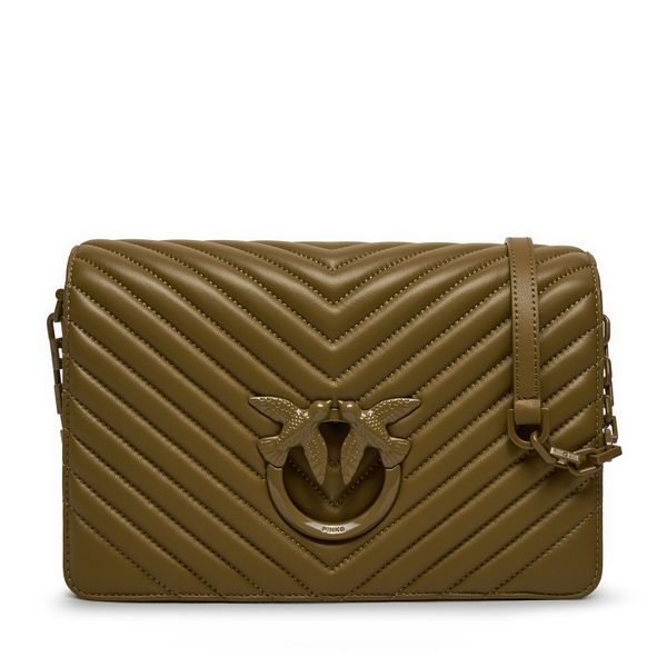 Pinko Дамска чанта Pinko Love Click Classic AI 24-25 PLTT 100063 A0VM Кафяв