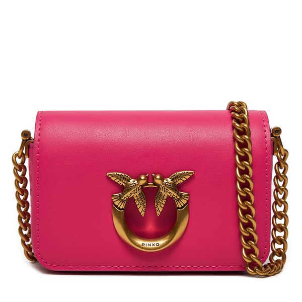 Pinko Дамска чанта Pinko Love Click Micro 100069 A0F1 Розов