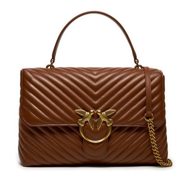 Pinko Дамска чанта Pinko Love Lady Puff Big 100042 A0GK Кафяв