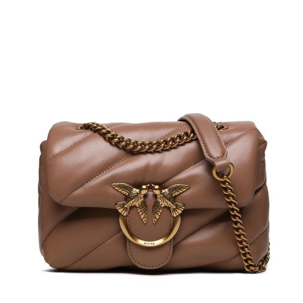 Pinko Дамска чанта Pinko Love Mini Puff Cl AI 23-24 PLTT 100039 A0F2 Beige D01Q