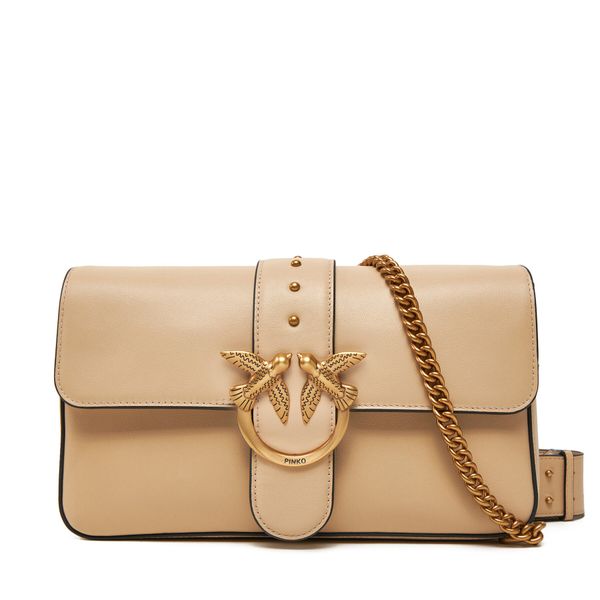 PINKO Дамска чанта PINKO Love One Classic Fl 104524 A0QO C50Q Бежов
