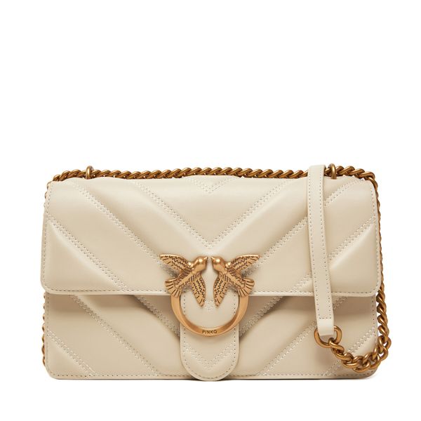 PINKO Дамска чанта PINKO Love One Classic Light Dc PE 25 PLTT 104549 A26Z Екрю