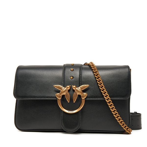 PINKO Дамска чанта PINKO Love One Classic Slouchy Fl PE 25 PLTT 104524 A0QO Черен