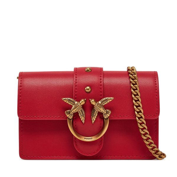 PINKO Дамска чанта PINKO Love One Micro C . AI 24-25 PCPL 100064 A0F1 Червен