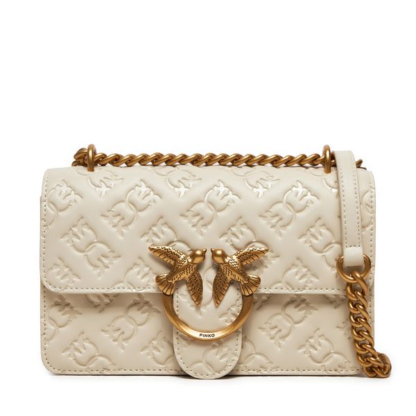 Pinko Дамска чанта Pinko Love One Mini Dc AI 24-25 PLTT 100074 A1YB Бял
