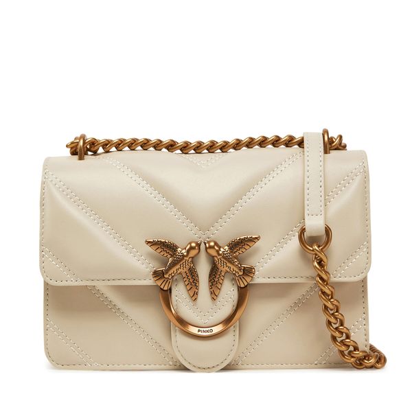 PINKO Дамска чанта PINKO Love One Mini Light 104550 A26Z Екрю