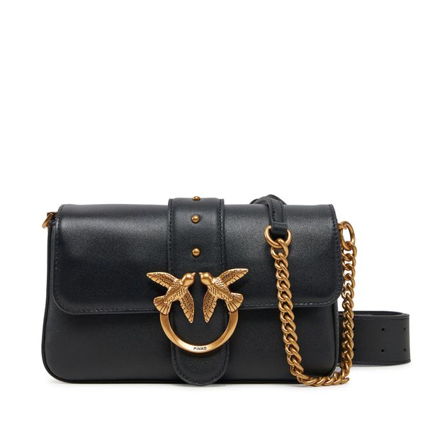 PINKO Дамска чанта PINKO Love One Mini Slouchy Fl PE 25 PLTT 104340 A0QO Черен