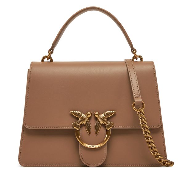 PINKO Дамска чанта PINKO Love One Top Handle Classic Light 100066 A0F1 Кафяв