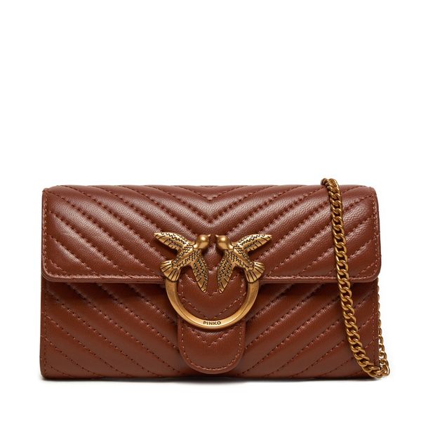 Pinko Дамска чанта Pinko Love One Wallet C AI 24-25 PLTT 100062 A0GK Кафяв