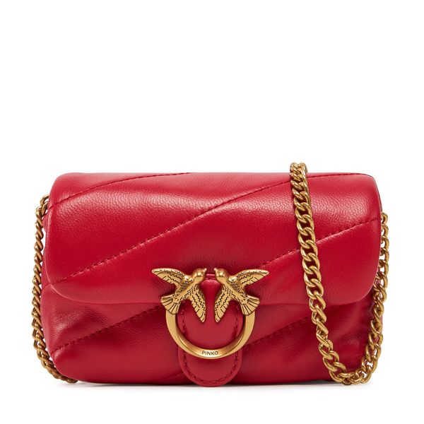 PINKO Дамска чанта PINKO Love Puff Micro C PE 24 PCPL 100041 A0F2 Червен