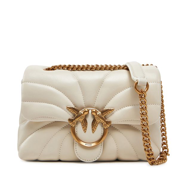 PINKO Дамска чанта PINKO Love Puff Mini Cl AI 24-25 PLTT 100039 A1EX Екрю