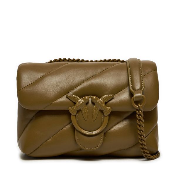 Pinko Дамска чанта Pinko Love Puff Mini Cl AI 24-25 PLTT 100039 A1JO Зелен