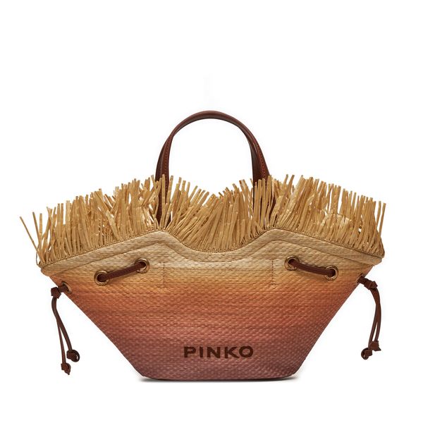 Pinko Дамска чанта Pinko Pagoda Small Shopper . PE 24 PLTT 102910 A1R6 Бежов