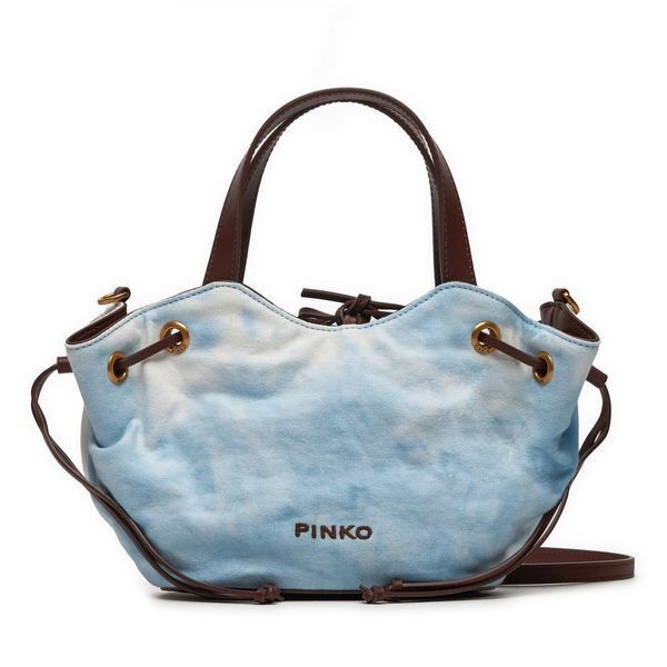 Pinko Дамска чанта Pinko Pagoda Small Shopper PE 24 PLTT 102910 A1MB Светлосиньо