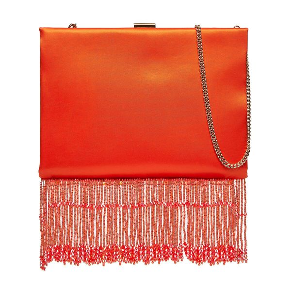 Pinko Дамска чанта Pinko Pouch Soft AI 23-24 PLTT 101516 A15A Orange A97U