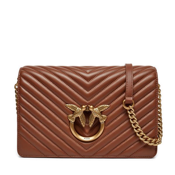 Pinko Дамска чанта Pinko Sheep Nappa Classic 100063 A0GK L48Q Кафяв