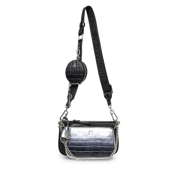 Steve Madden Дамска чанта Steve Madden Bamanza Crossbody SM13001385-02002-BSL Blk/Sil