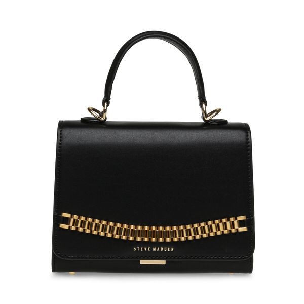 Steve Madden Дамска чанта Steve Madden Bmoment Crossbody SM13001393-02002-B-G Black/Gold