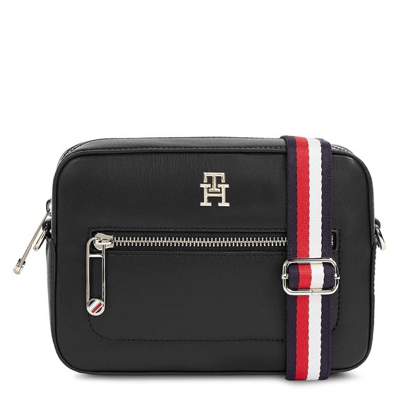 Tommy Hilfiger Дамска чанта Tommy Hilfiger Iconic Tommy Camera Bag Corp AW0AW15864 Black BDS