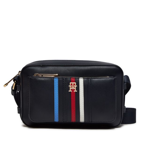 Tommy Hilfiger Дамска чанта Tommy Hilfiger Iconic Tommy Camera Bag Corp AW0AW16106 Space Blue DW6