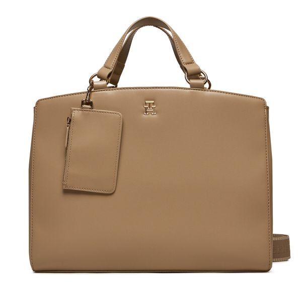 Tommy Hilfiger Дамска чанта Tommy Hilfiger Monotype AW0AW17020 Бежов