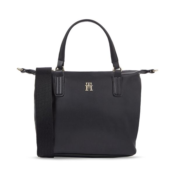 Tommy Hilfiger Дамска чанта Tommy Hilfiger Poppy Plus Small Tote AW0AW15592 Black BDS