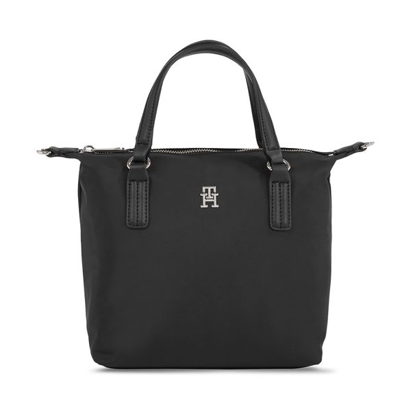 Tommy Hilfiger Дамска чанта Tommy Hilfiger Poppy Th Small Tote AW0AW15640 Black BDS