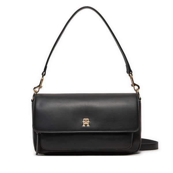 Tommy Hilfiger Дамска чанта Tommy Hilfiger Soft Utility Lrg Crossover Pu AW0AW16286 Черен