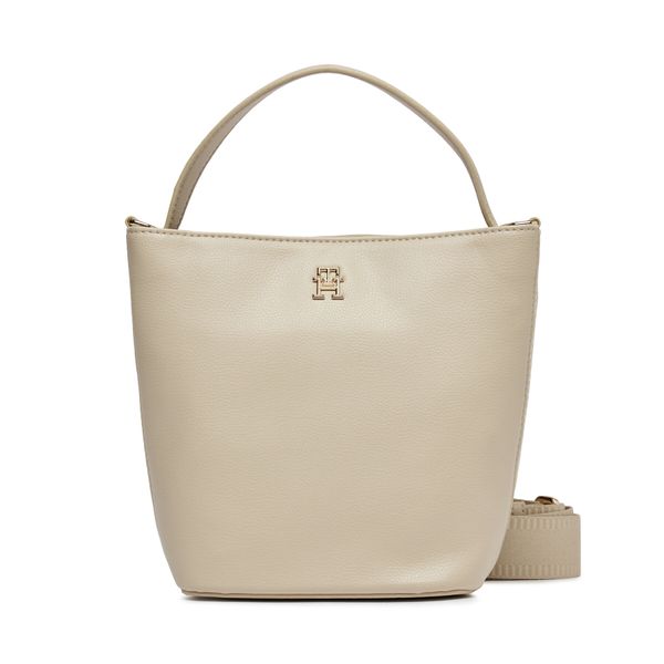 Tommy Hilfiger Дамска чанта Tommy Hilfiger Th Essential Sc Bucket AW0AW15706 White Clay AES