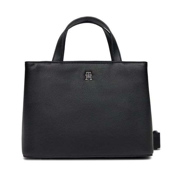 Tommy Hilfiger Дамска чанта Tommy Hilfiger Th Essential Sc Satchel AW0AW15721 Black BDS