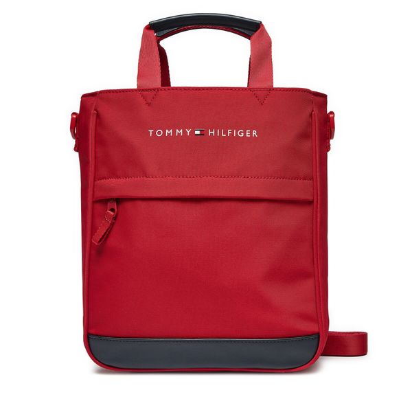 Tommy Hilfiger Дамска чанта Tommy Hilfiger Th Essential Shoulder Bag AU0AU01950 Червен