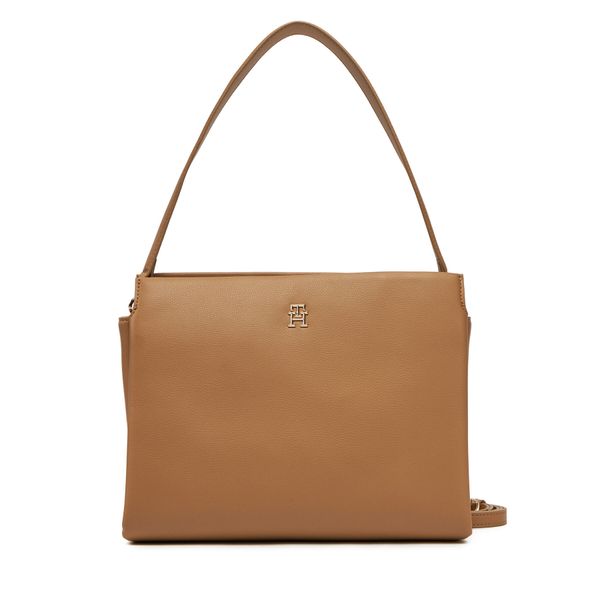 Tommy Hilfiger Дамска чанта Tommy Hilfiger Th Legacy Med Satchel AW0AW17173 Кафяв
