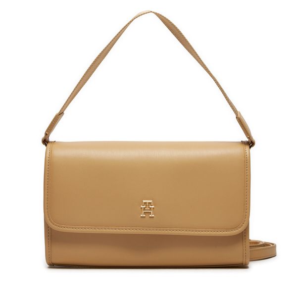 Tommy Hilfiger Дамска чанта Tommy Hilfiger Th Monotype Shoulder Bag AW0AW16162 Harvest Wheat ACR
