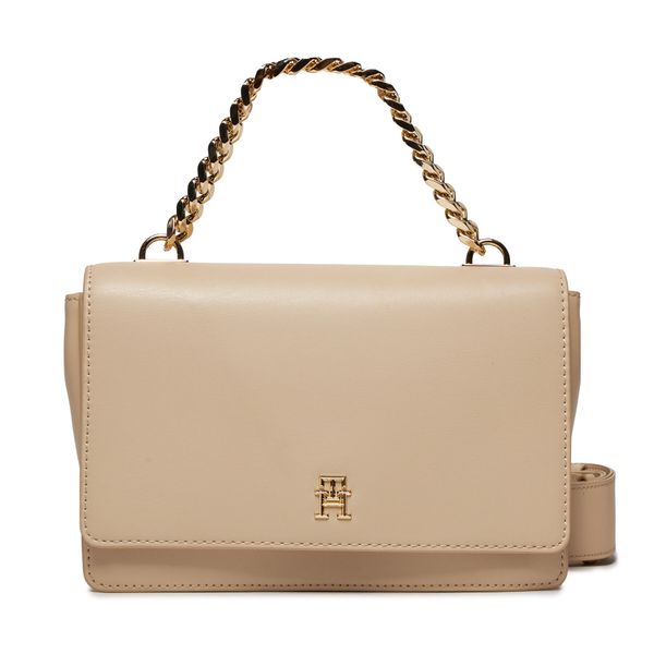 Tommy Hilfiger Дамска чанта Tommy Hilfiger Th Refined Med Crossover AW0AW15725 White Clay AES